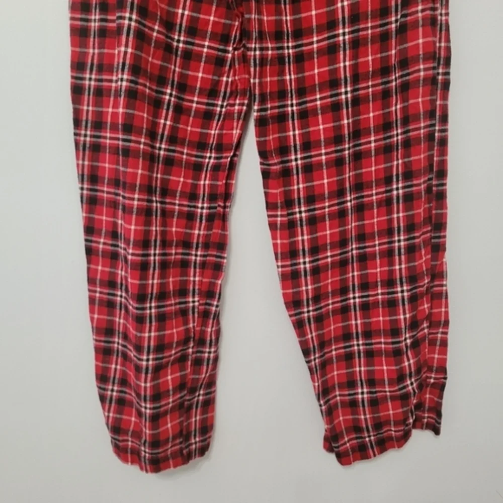 Ralph Lauren Men's Red Plaid Flannel Pajama Pants‎ Size M Loungewear Holiday
